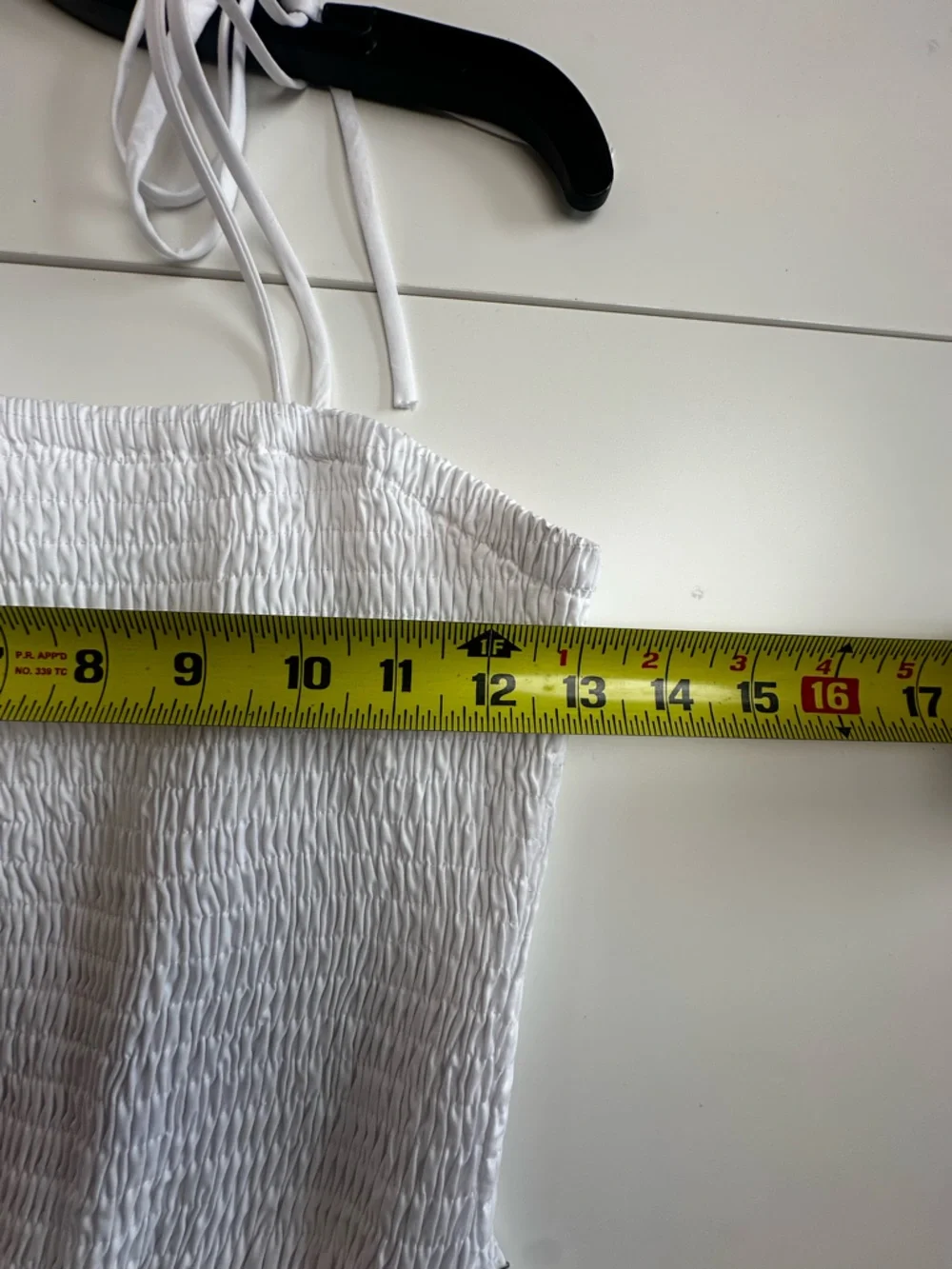 Astr White Smocked Midi Dress with Spaghetti Straps - Picture 4 of 6